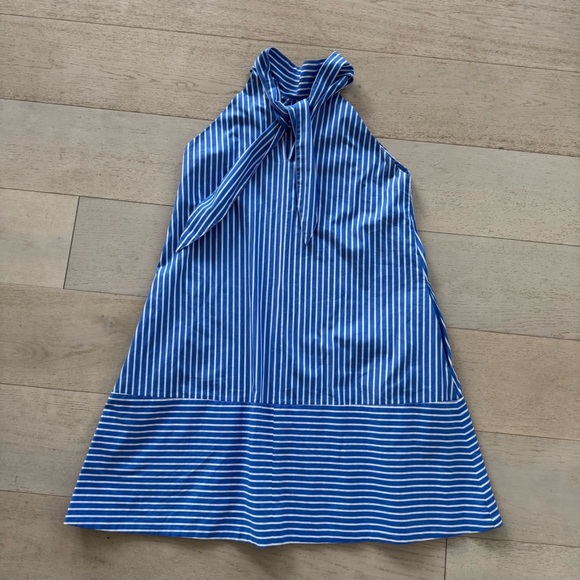 NEW FABIANA PIGNA women's dress in striped indigo M - Picture 4 of 10